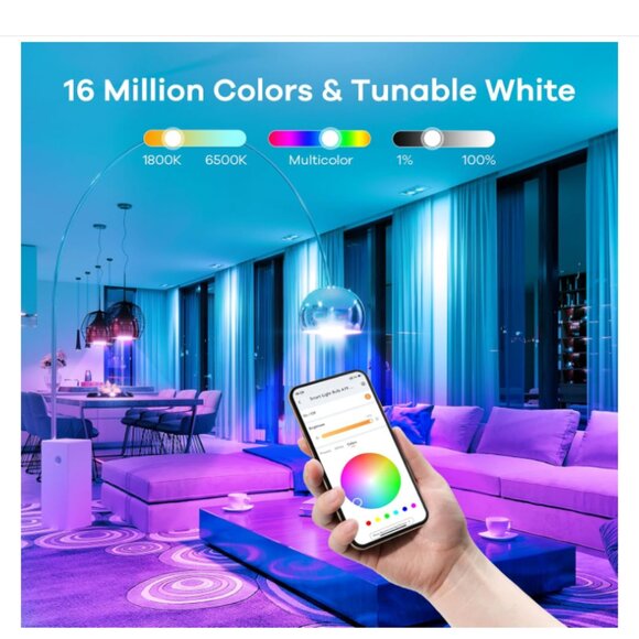 Linkind Wi-Fi Smart Light Bulb 2 Pack NEW IN BOX - Picture 7 of 8